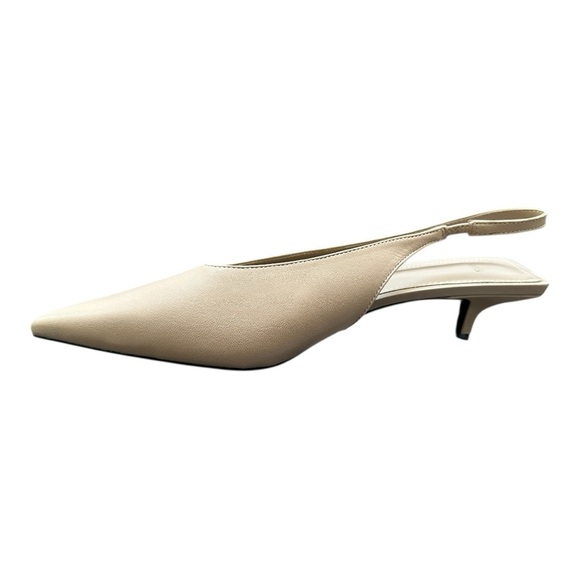 Mango Cream Slingback Heels - Picture 9 of 11